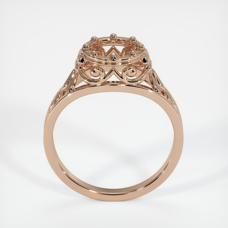 18K Rose Gold Antique Style Ring Setting