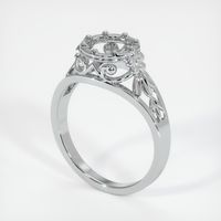 14K White Gold Antique Style Ring Setting Video
