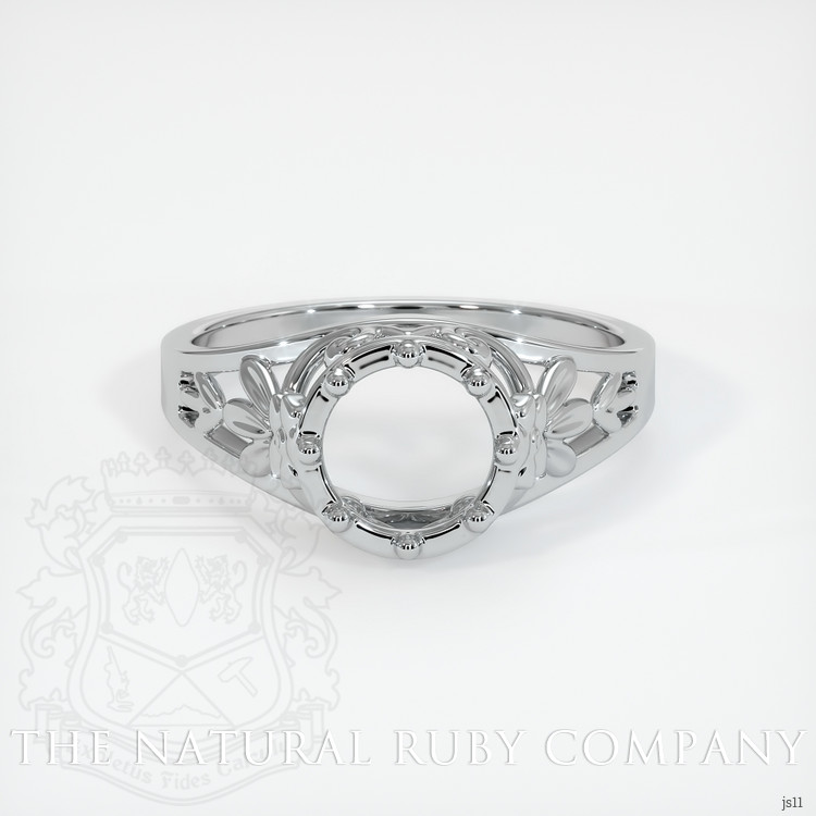 14K White Gold Antique Style Ring Setting