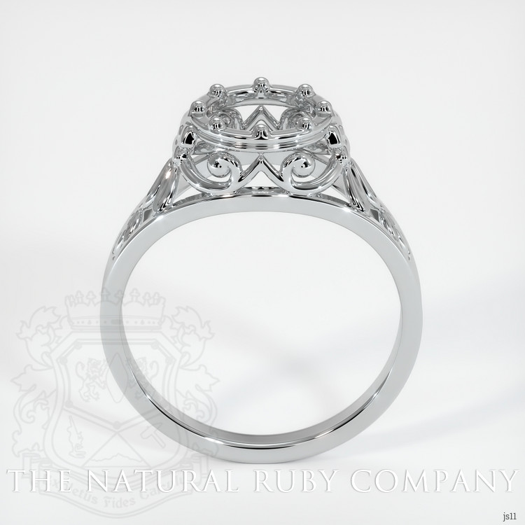 14K White Gold Antique Style Ring Setting