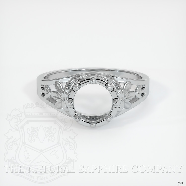 18K White Gold Antique Style Ring Setting