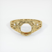 10K Yellow Gold Antique Style Ring Setting Image