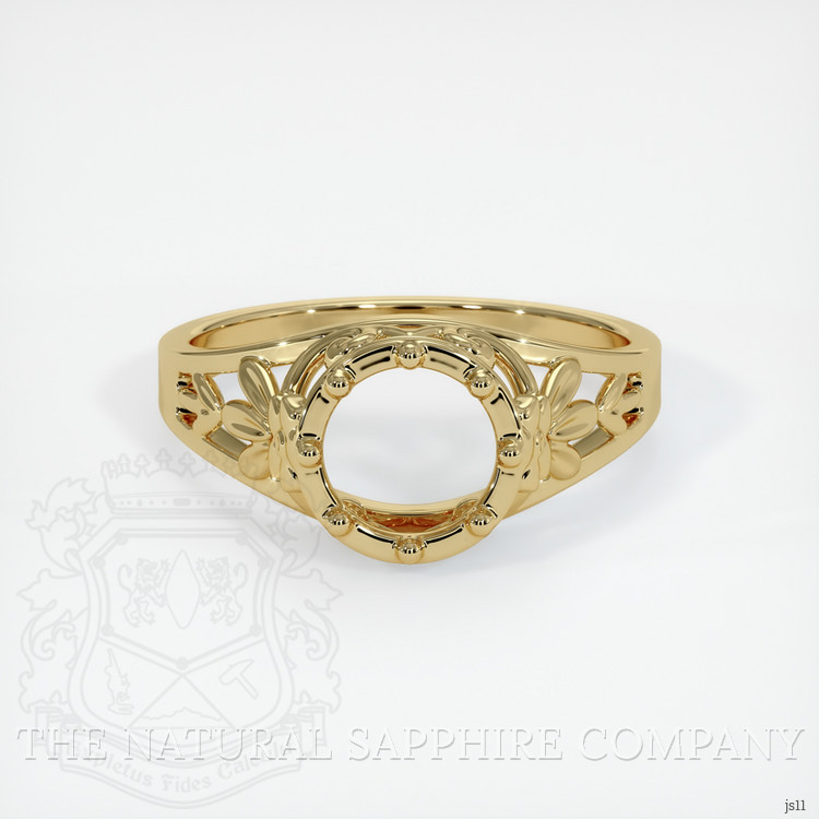 14K Yellow Gold Antique Style Ring Setting
