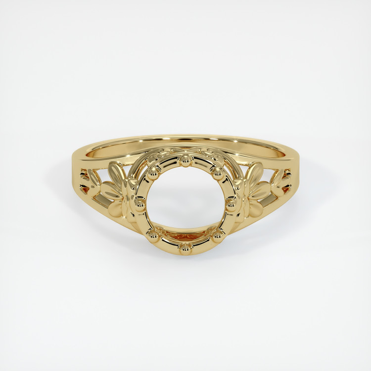 14K Yellow Gold Antique Style Ring Setting