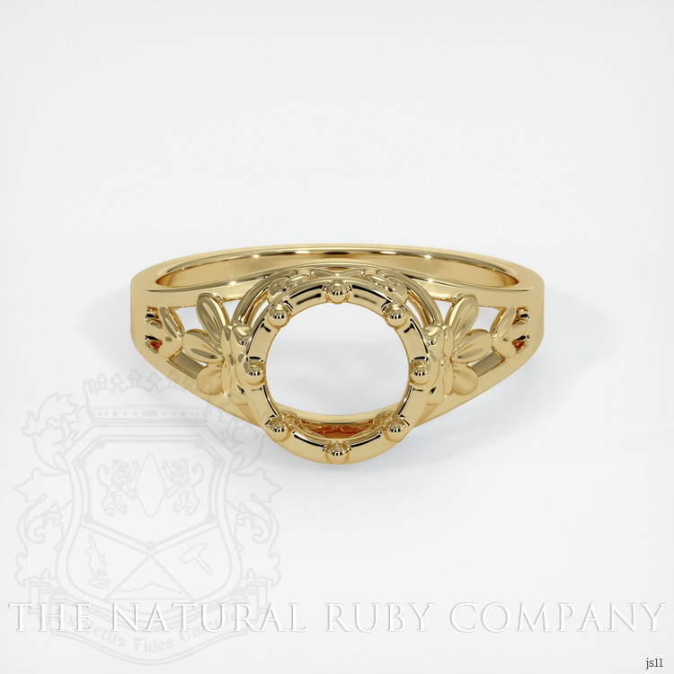 14K Yellow Gold Antique Style Ring Setting