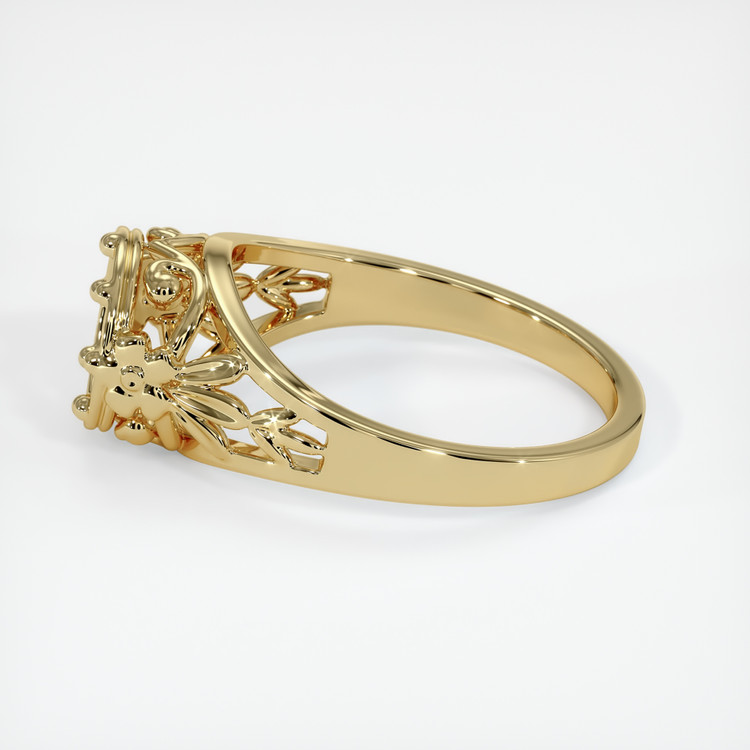 14K Yellow Gold Antique Style Ring Setting