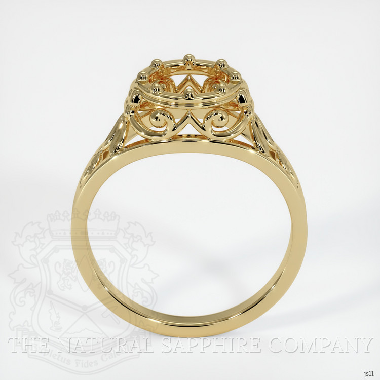 14K Yellow Gold Antique Style Ring Setting