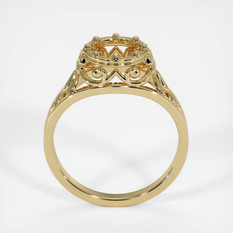 14K Yellow Gold Antique Style Ring Setting