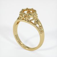 18K Yellow Gold Antique Style Ring Setting Video