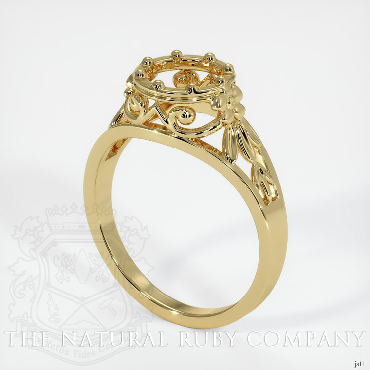 18K Yellow Gold Antique Style Ring Setting