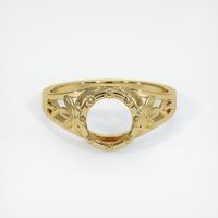 18K Yellow Gold Antique Style Ring Setting Image