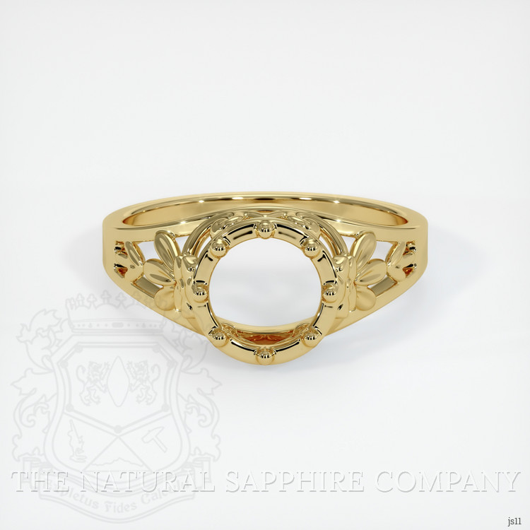 18K Yellow Gold Antique Style Ring Setting