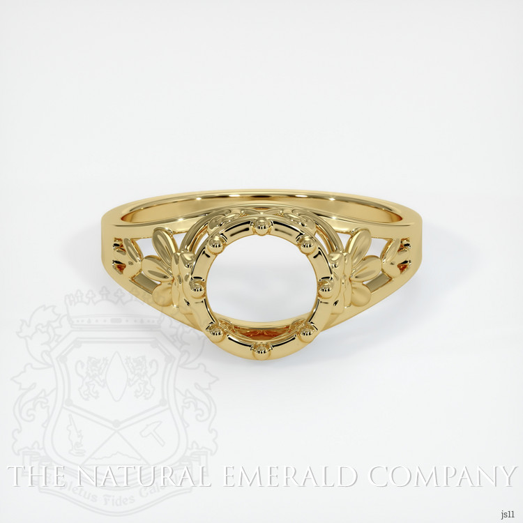 18K Yellow Gold Antique Style Ring Setting