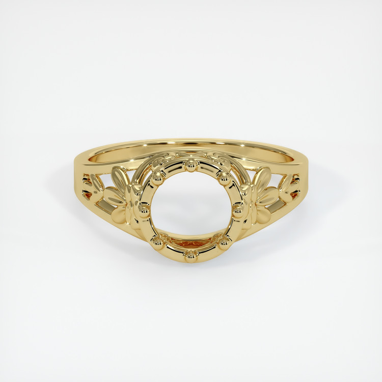 18K Yellow Gold Antique Style Ring Setting