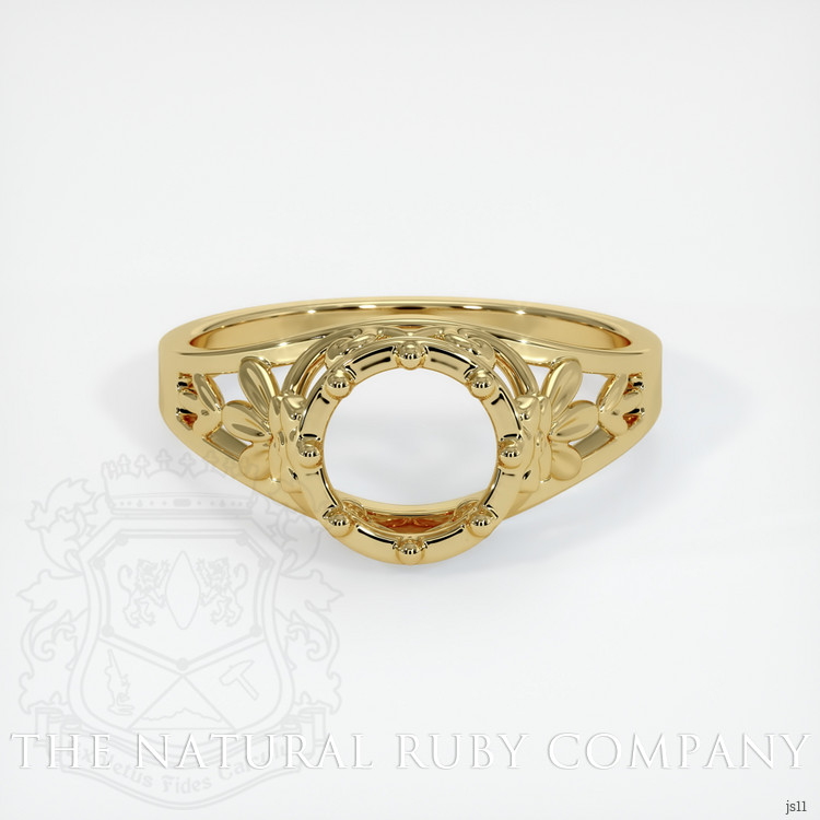 18K Yellow Gold Antique Style Ring Setting