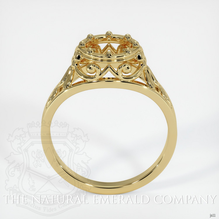 18K Yellow Gold Antique Style Ring Setting
