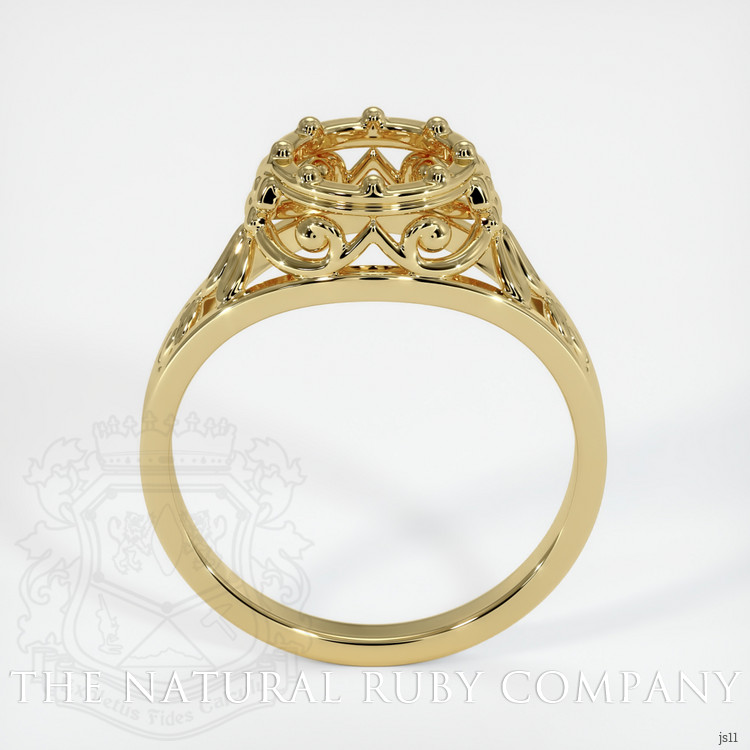 18K Yellow Gold Antique Style Ring Setting