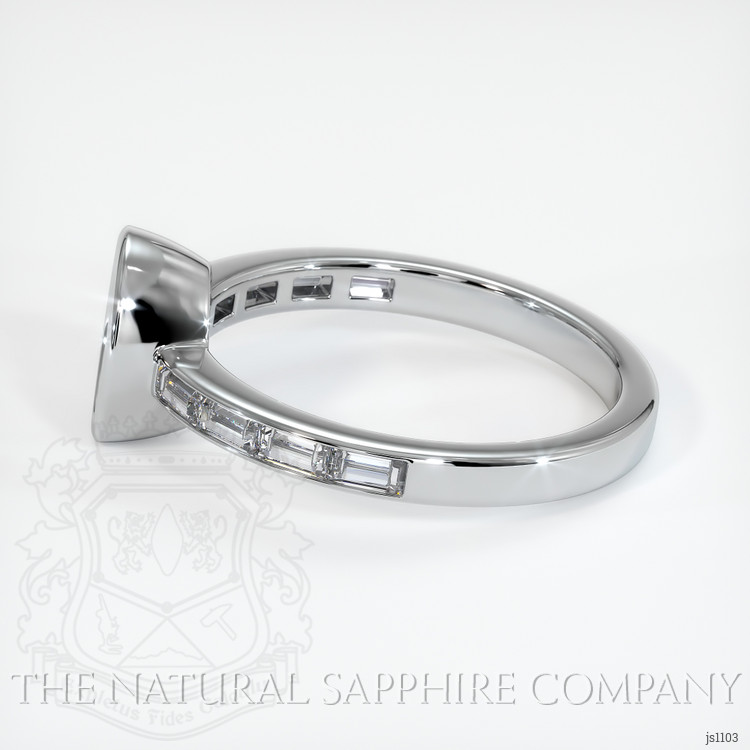 14K White Gold Accent Stones Ring Setting