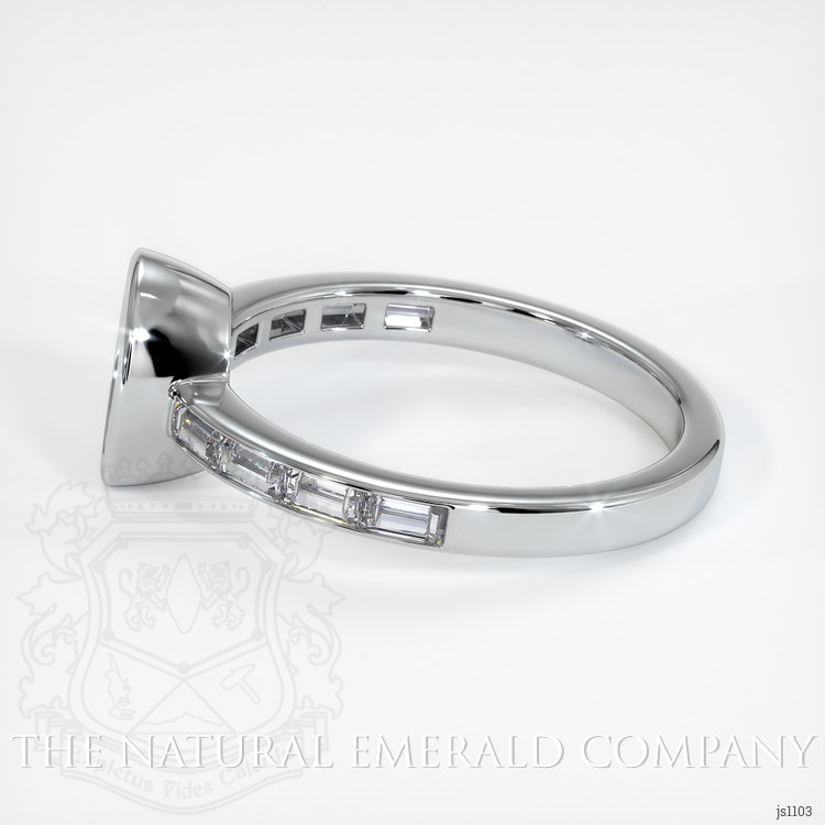 18K White Gold Accent Stones Ring Setting