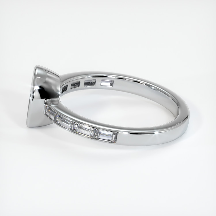 18K White Gold Accent Stones Ring Setting