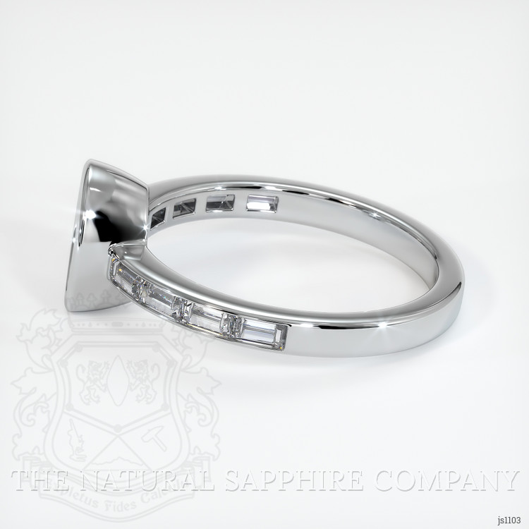 18K White Gold Accent Stones Ring Setting