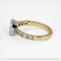 14K White & Yellow Accent Stones Ring Setting Image