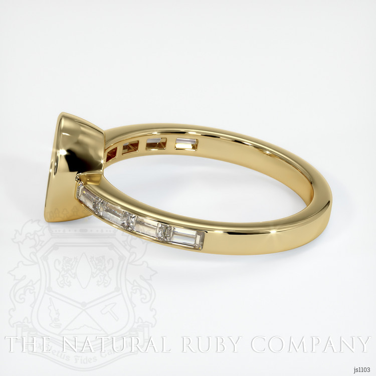 14K Yellow Gold Accent Stones Ring Setting