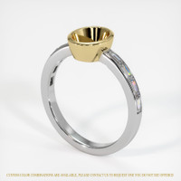 14K Yellow & White Accent Stones Ring Setting Video