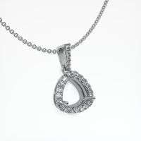Platinum 950 Pave Pendant Setting Image