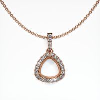 14K Rose Gold Pave Pendant Setting Video