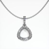 18K White Gold Pave Pendant Setting Video