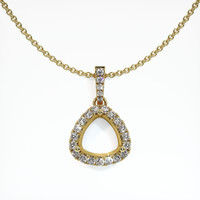 10K Yellow Gold Pave Pendant Setting Video