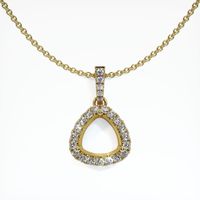 14K Yellow Gold Pave Pendant Setting Video