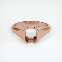 14K Rose Gold Men's Ring Setting Image