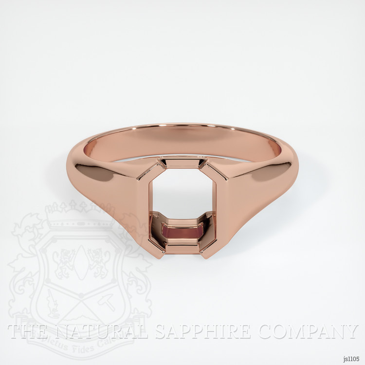 14K Rose Gold Men's Ring Setting