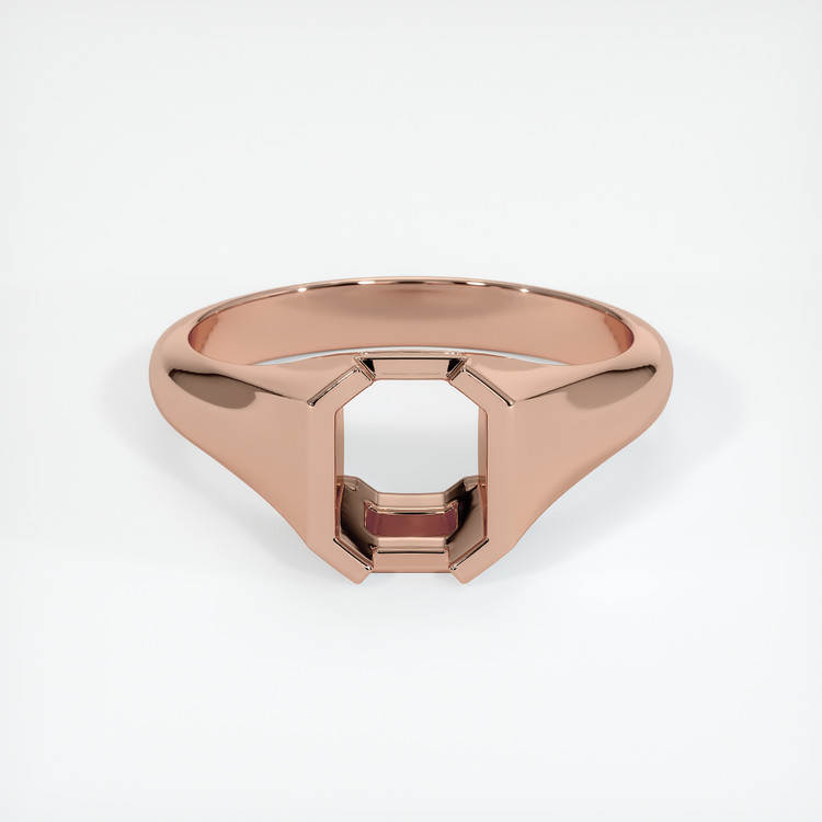 14K Rose Gold Men's Ring Setting