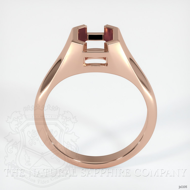 14K Rose Gold Men's Ring Setting