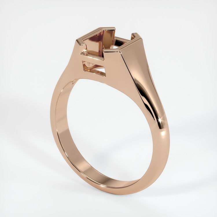 18K Rose Gold Men's Ring Setting