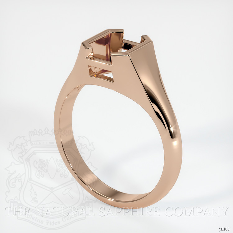 18K Rose Gold Men's Ring Setting