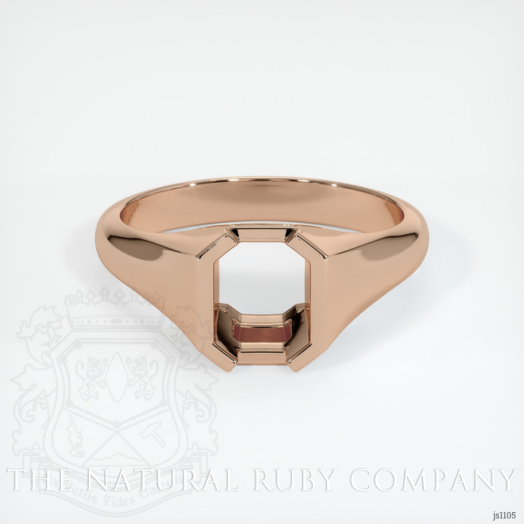 18K Rose Gold Men's Ring Setting