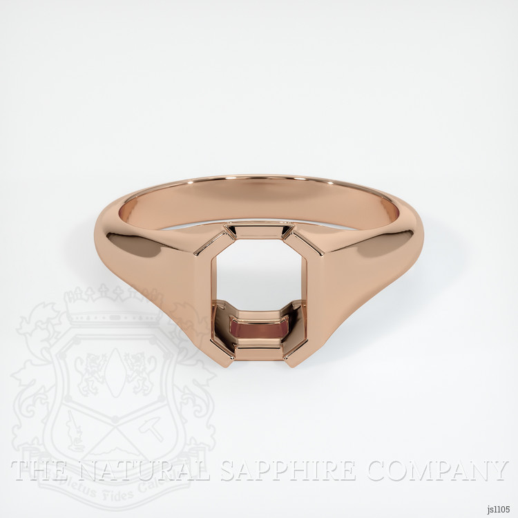 18K Rose Gold Men's Ring Setting