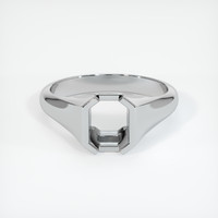 10K White Gold Men's Ring Setting Image