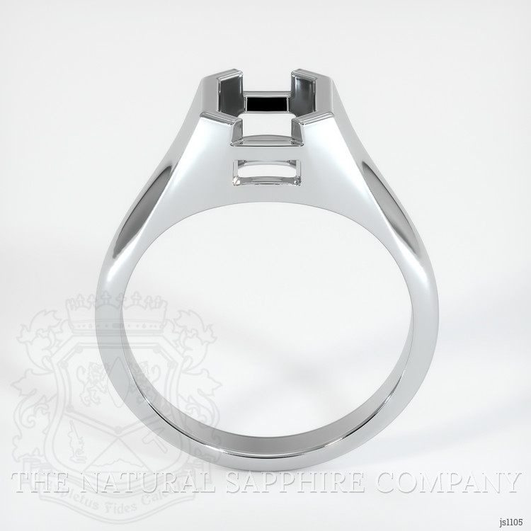10K White Gold Men's Ring Setting