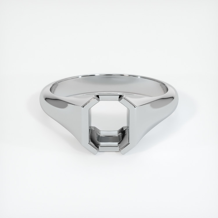 14K White Gold Men's Ring Setting