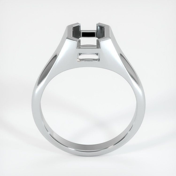 14K White Gold Men's Ring Setting
