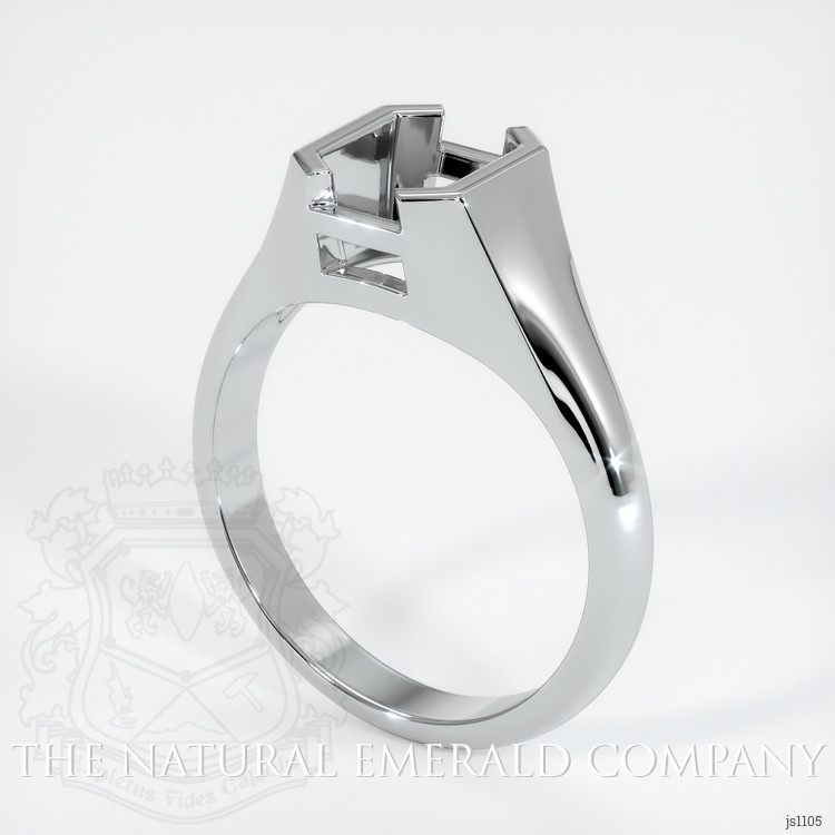 18K White Gold Men's Ring Setting