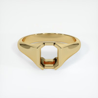 10K Yellow Gold Men's Ring Setting Image