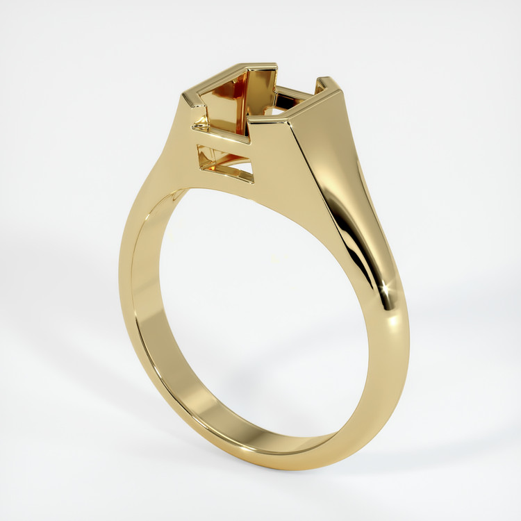14K Yellow Gold Men's Ring Setting