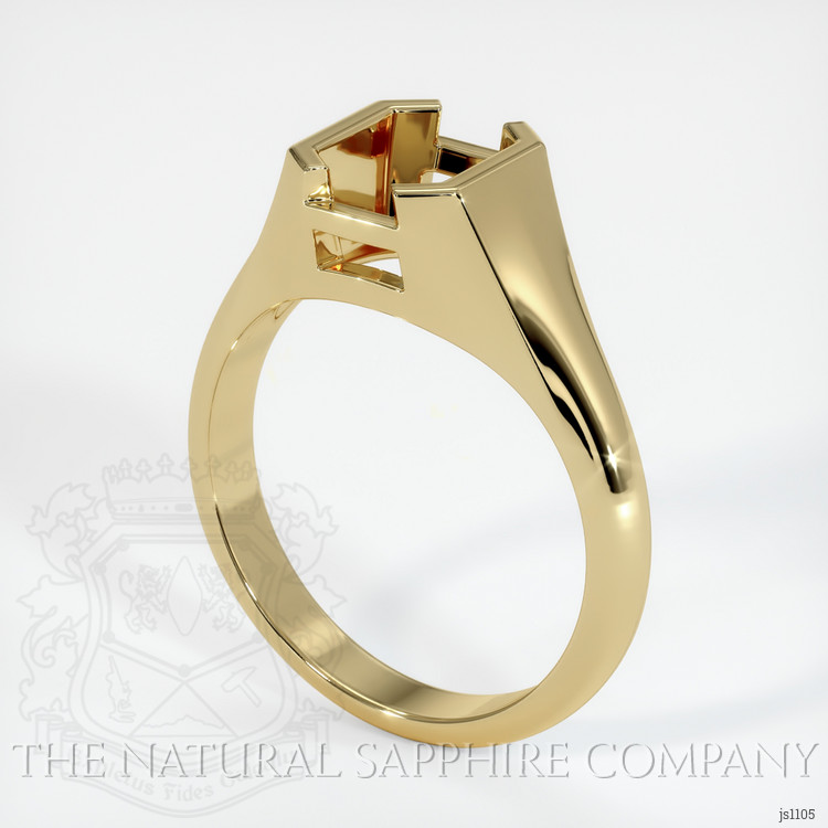 14K Yellow Gold Men's Ring Setting