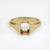 14K Yellow Gold Men's Ring Setting Image